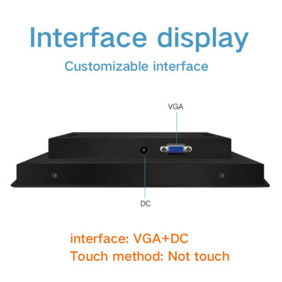 Lcd Monitor Not Touch Screen Industrial Display 12 Inch VGA HDMI TV AV DVI Buckles Mounting
