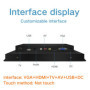 10.1 Inch Lcd Monitor CNC Machine Tool LCD Screen Not Touch Screen Industrial Display VGA HDMI TV AV USB Buckles Mounting