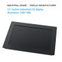 IPS Screen 12.1 Inch Monitor Not Touch Screen 12 inches Industrial Display VGA HDMI BNC AV USB Buckles Mounting hdmi monitor