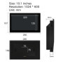 10.1 Inch VGA HDMI DVI USB Monitor Buckles Mounting Resistance Touch Screen 10 inch Industrial Display 1024*600