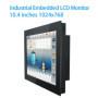 10.4 Inch 10” computer Lcd Monitors Iron Shell Resistance Touch Screen Display VGA HDMI DVI USB Buckles Mounting