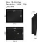 10.4 Inch 10” computer Lcd Monitors Iron Shell Resistance Touch Screen Display VGA HDMI DVI USB Buckles Mounting