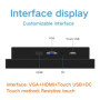 Portable Monitor 10.4 Inch Iron Shell Resistance Touch Screen Industrial Display Free shipping 1024*768 VGA HDMI DVI USB