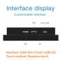 LCD 10.1 Inch Monitor VGA HDMI DVI USB interface Resistance Touch Screen Industrial Display 1024*600