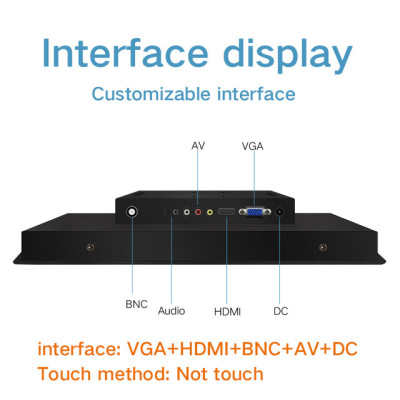 15 Inch Industrial LCD Display Desktop Screen computer Monitor of Tablet VGA HDMI BNC AV Not Touch Screen Buckles Mounting