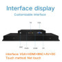 15 Inch Industrial LCD Display Desktop Screen computer Monitor of Tablet VGA HDMI BNC AV Not Touch Screen Buckles Mounting