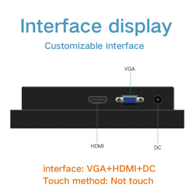 8.4 inch Industrial Portable Lcd Monitors Vesa Mounting VGA HDMI DVI TV USB AV Free shipping PC Display Not Touch Screen LCD