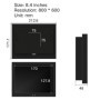 8.4 inch Industrial Portable Lcd Monitors Vesa Mounting VGA HDMI DVI TV USB AV Free shipping PC Display Not Touch Screen LCD