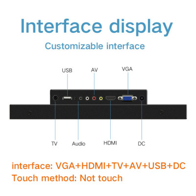 15 Inch Industrial LCD Display Desktop Screen Monitor of Tablet VGA HDMI BNC AV Not Touch Screen industrial computer monitor