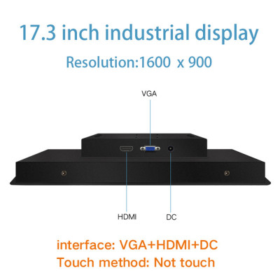 14 15.6 17.3 18.5 Inch Lcd Monitor Industrial VGA HDMI Lcd Display Not Touch Screen Desktop