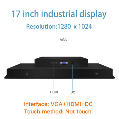 10 15 17 12 Inch VGA HDMI Industrial Lcd Monitor for Tablet Display Screen Not Touch Screen Embedded Installation