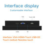 12 Inch Monitor Industrial Display VGA HDMI DVI USB Free shipping lcd Single Point Touch Screen