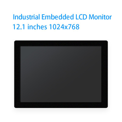 12 Inch Monitor resistive touch Screen Industrial Display VGA HDMI DVI Buckles Mounting 12 inch Square Screen