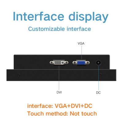 12.1 Inch Lcd hd Monitors for Industrial IPS Screen computer Monitor Not Touch Screen Display VGA HDMI TV AV DVI interface