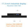 14 15.6 17.3 18.5 Inch Industrial LCD display Monitor Industrial VGA Lcd Display HDMI Not Touch Screen Desktop Wall mount