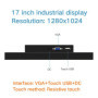 15 17 12 10 Inch Industrial Display LCD Screen Monitor VGA USB Interface Resistance Touch Screen Computer Monitor Wall Mounting