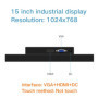 10 12 15 17 Inch Industrial LCD Monitor VGA HDMI Not Touch Screen Display LCD Screen Desktop Wall Mounting