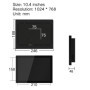 10.4 Inch Industrial Computer in Lcd Monitor VGA HDMI DVI USB Capacitive Touch Screen Industrial Display Waterproof In Front