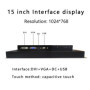 10&quot 12 15 Inch Embedded Industrial Monitor with Capacitive Touch Screen 17&quot Mini tablet LCD Display with DVI VGA touch U