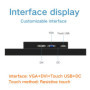 17.3 inch Monitor Industrial Display LCD Screen VGA HDMI DVI USB Resistance Touch Screen industrial computer monitor