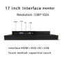 10&quot 12 inch embedded industrial monitor capacitive touch screen 15 17 Inch mini tablet computer for monitoring the monitor