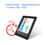 17 Inch lcd Monitor Industrial Display Desktop Screen VGA HDMI DVI TV Buckles Mounting 1280*1024 Not Touch Screen