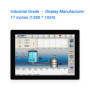 17 inch Monitor for win10 tablet Desktop Display Screen 1280*1024 VGA HDMI DVI USB Resistance Touch Screen Buckles Mounting