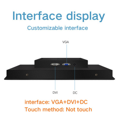 18.5 Inch Display Monitor of Tablet HDMI VGA TV AV DVI LCD Screen Not Touch Screen 1366*768 Buckles Mounting industrial computer