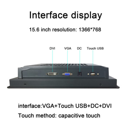 13.3/15.6/18.5/21.5 Inch Embedded Mini tablet LCD Display with Capacitive Touch Screen Industrial Monitor with DVI Touch USB
