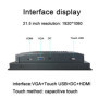 13.3 15.6 18.5 Inch Embedded Industrial LCD monitor capacitive touch screen 21.5&quot desktop computer display with HDMI Touch U