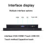 10 12 15 17 inch industrial monitor Flat panel display Capacitive touch Screen With HDMI/VGA/Touch USB interface Laptop monitor
