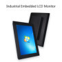 17.3 inch Monitor Industrial Display LCD Screen VGA HDMI DVI USB Resistance Touch Screen Buckles Mounting
