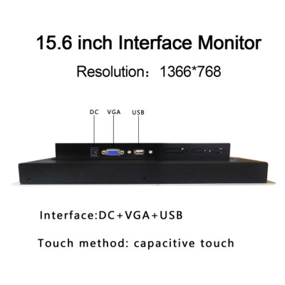 18.5 15.6 13 Inch Embedded Industrial monitor with capacitive touch screen 21&quot Industrial Mini Panel PC Tablet display 1366*