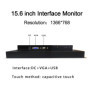 18.5 15.6 13 Inch Embedded Industrial monitor with capacitive touch screen 21&quot Industrial Mini Panel PC Tablet display 1366*