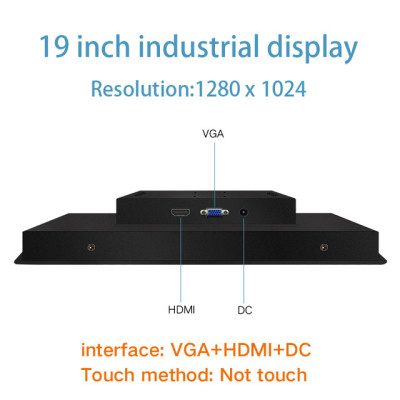 19 21.5 23.6 Inch Industrial Display LCD Screen Monitor of Tablet VGA HDMI Not Touch Screen Embedded installation