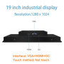 19 21.5 23.6 Inch Industrial Display LCD Screen Monitor of Tablet VGA HDMI Not Touch Screen Embedded installation