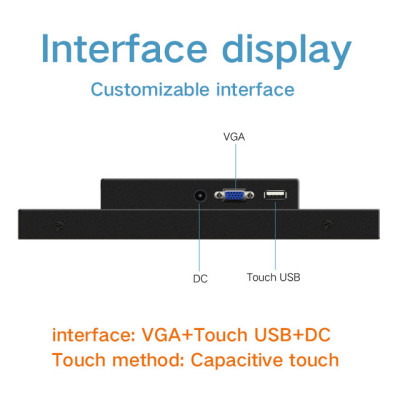 15.6 inch Monitor of Tablet LCD Display VGA HDMI DVI USB interface HD display 1920*1080 Capacitive computer Touch Screen