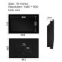 19&quot VGA HDMI DVI Interface Metal Frame Buckles Fixed Display Lcd hd Monitor WideScreen Monitor Resistance touch Screen