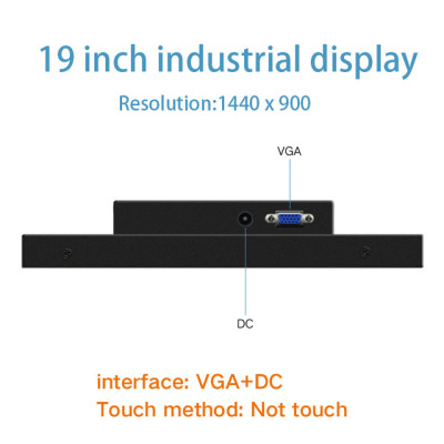 19 21.5 23.6 Inch VGA Not Touch Screen Industrial Lcd Display LCD Screen Monitor of Tablet Embedded installation