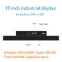 15.6 17.3 18.5 19 Inch Industrial Monitor VGA HDMI USB Capacitive Touch Screen CNC LCD display Monitor display
