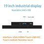 19 21.5 23.6 Inch Industrial Display LCD Screen Monitor of Tablet VGA HDMI USB Resistance Touch Screen Embedded installation