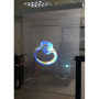 Fast shipping Transparent Size 1.524m*6m holographic film Rear Projection film/foil for window display