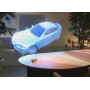 on sales 3d holographic film for large stage use ,transparent rear projection foil/film1.524m*2m with fast shipping