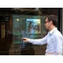 Fast Shipping 4.5 square meter 1.524m*3m Transparent rear projection screen film/foil for glass window display