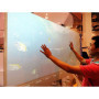Fast Shipping 4.5 square meter 1.524m*3m Transparent rear projection screen film/foil for glass window display