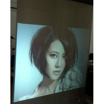 LOW-COST Fast shipping,a self-adhesive type holographic Projector film,dual white rear projection foil1 roll 1.524m*30m