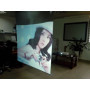 LOW-COST Fast shipping,a self-adhesive type holographic Projector film,dual white rear projection foil1 roll 1.524m*30m