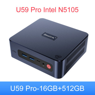 2022 Beelink U59 Pro Mini PC Windows 11 Intel 11th Gen N5105 DDR4 8GB 512GB SSD Dual Wifi 1000M Desktop Gaming Computer GK Mini