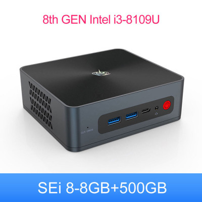 Beelink SEi 8 Mini PC Intel Core i3 8109U 8th Gen Windows 11 Pro Wifi5 DDR4 8GB SSD 256GB 4K Dual HD 1000M Desktop Computer SEi8