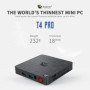 Beelink T4 Pro Mini PC Intel Celeron N3350 Windows 10 4GB DDR4 64GB eMMC Supports Dual HDMI USB 3.0 2.4G 5.8G WiFi BT4.0 PK AK3V